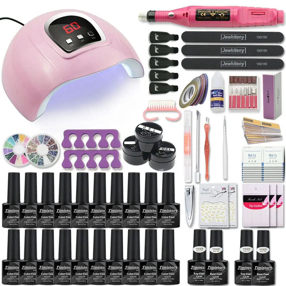 Acrylic Gel Nail Kit Pink Mini Set | SiAra Clothing Store, LLC