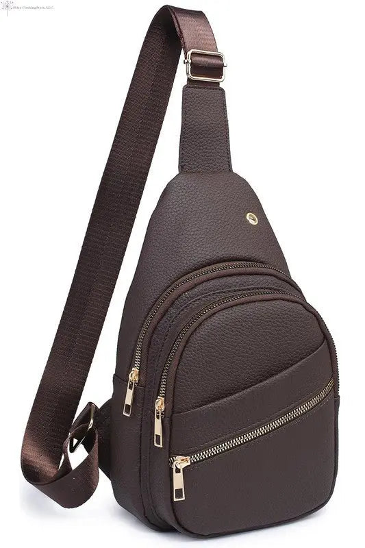 Crossbody Sling Backpack | Brown Sling Bag | SiAra