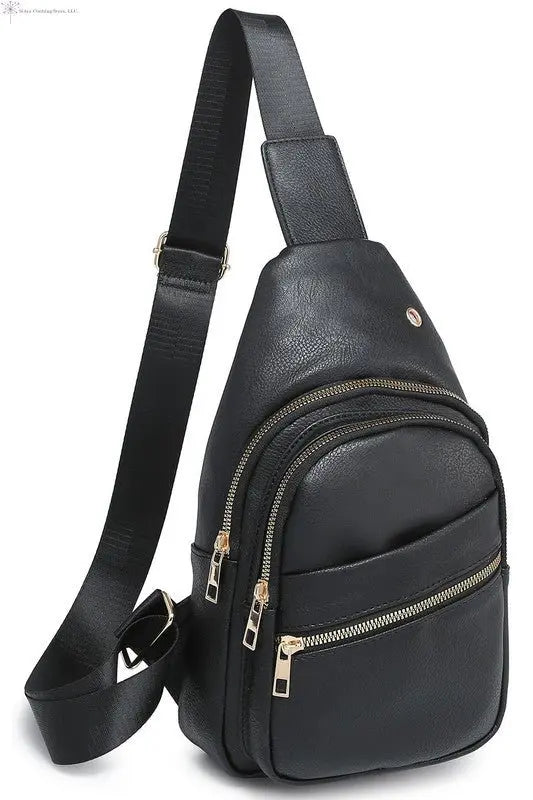 Crossbody Sling Backpack | Black Sling Bag | SiAra