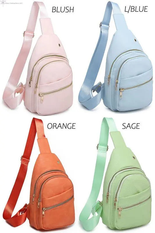 Crossbody Sling Backpack | Variety of Colors Sling Bag | SiAra