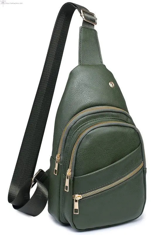 Crossbody Sling Backpack | Olive Sling Bag | SiAra