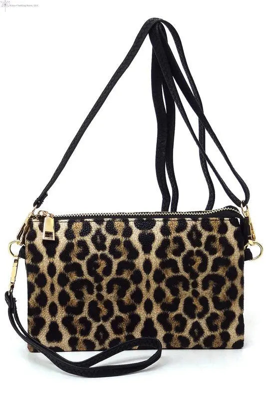 Animal Print Crossbody Bag Front | Leopard Print Crossbody Bag | SiAra