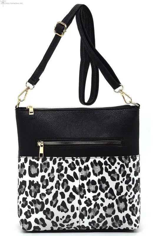 Fashion Crossbody Bag | Black SL Leopard Crossbody Bag | Leopard Crossbody