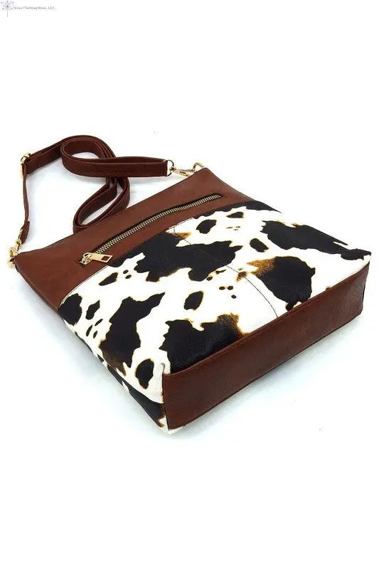 Fashion Crossbody Bag Buttom | Cow Print Crossbody Bag | Animal Print Crossbody | SiAra