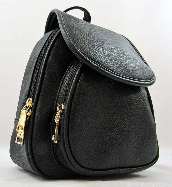 Black Small Backpack Adjustable Shoulder Straps | SiAra Clothing Store, LLC