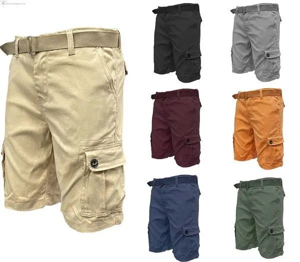 Men's Belted Cargo Shorts | SiAra Clothing Store, LLC