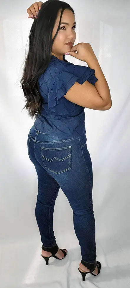 Women's High Waist Jeans Skinny Back | SiAra Clothing Store, LLC
