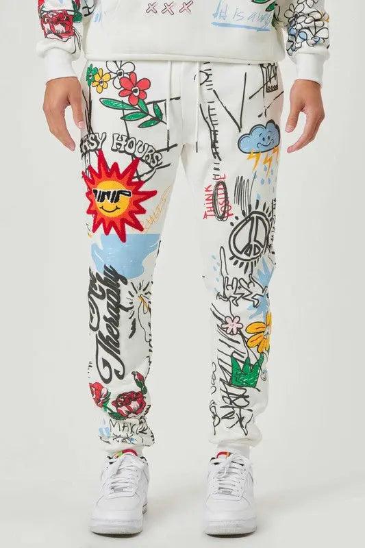 ALL OVER GRAPHIC JOGGER First Row
