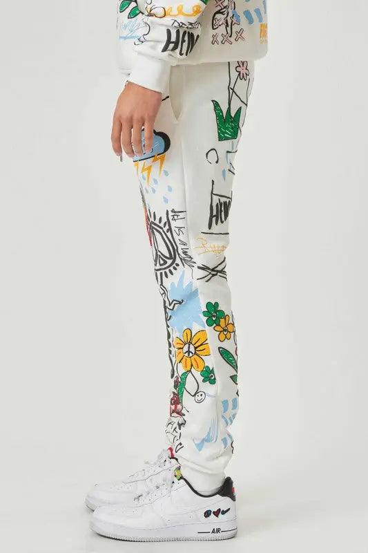 ALL OVER GRAPHIC JOGGER First Row