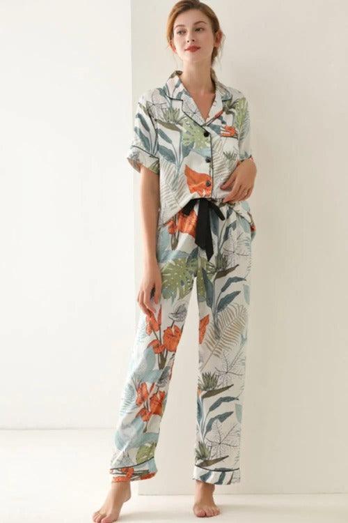 Women's Pajama Set Bottom-up with Pockets | SiAra Clothing Store, LLC
