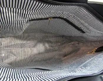 Tote Bag Scalloped Edge 3-in-1 Set Black Inside | SiAra Clothing Store, LLC