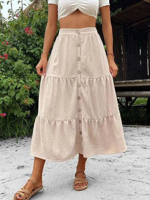Women's Skirts Button Down | SiAra Clothing Store, LLC