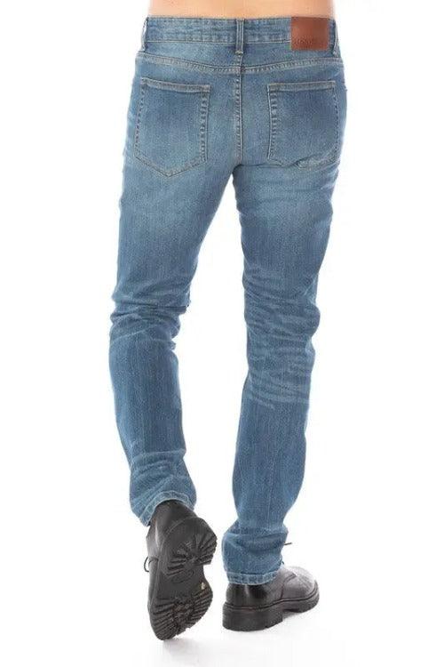 Men's Slim Tapper Medium Blue Jeans Back | SiAra Clothing Store, LLC
