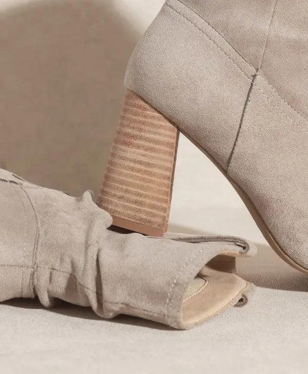 Bootie  Western Style KKE Originals Taupe Close Up | SiAra Clothing Store, LLC