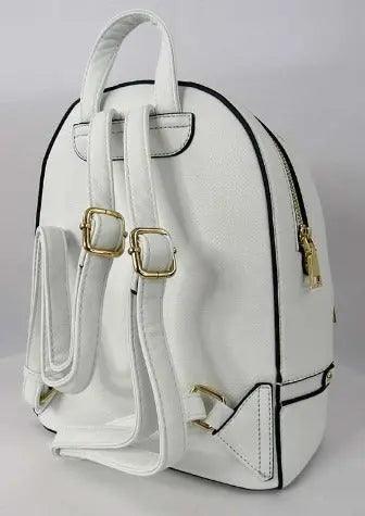 White Backpack Wallet Set Back | SiAra Clothing Store, LLC
