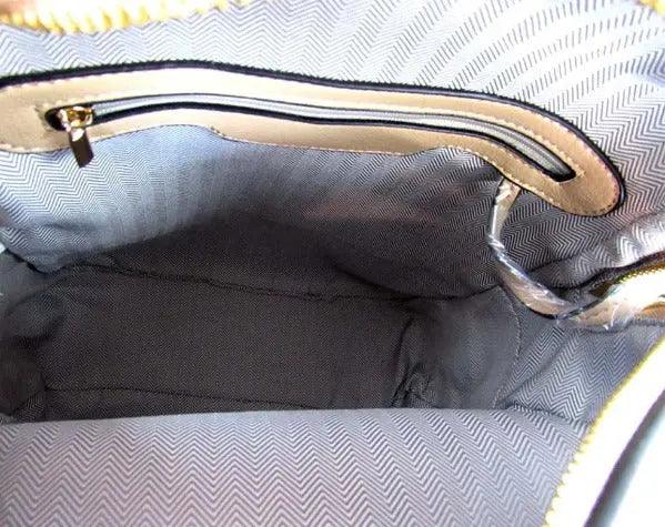 White Backpack Wallet Set Inside | SiAra Clothing Store, LLC