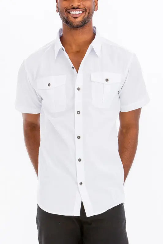 Weiv Two Chest Pocket Button Down Shirt WEIV