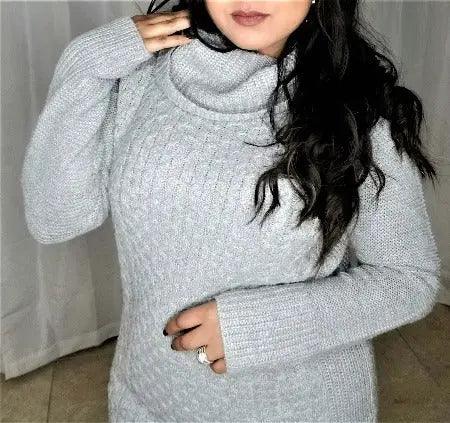 Women's Collar Scarf Long Sleeves Sweater SiAra Clothing Store