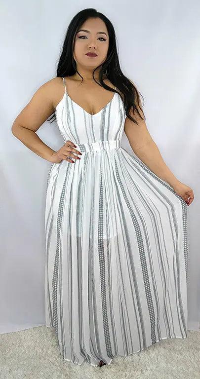 Women's Open Back Spaghetti Strap Maxi Dress SiAra Clothing Store
