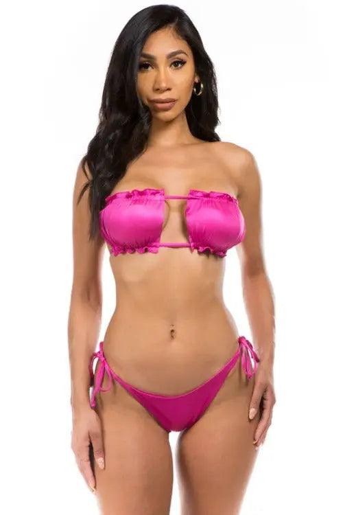 Women's Two-piece Swimsuit with Ruffles SiAra Clothing Store, LLC