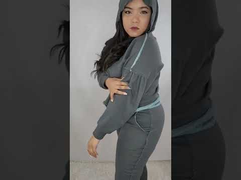 Women's Jogger Set Set Raw Edge Hooded Video | SiAra Clothing Store, LLC